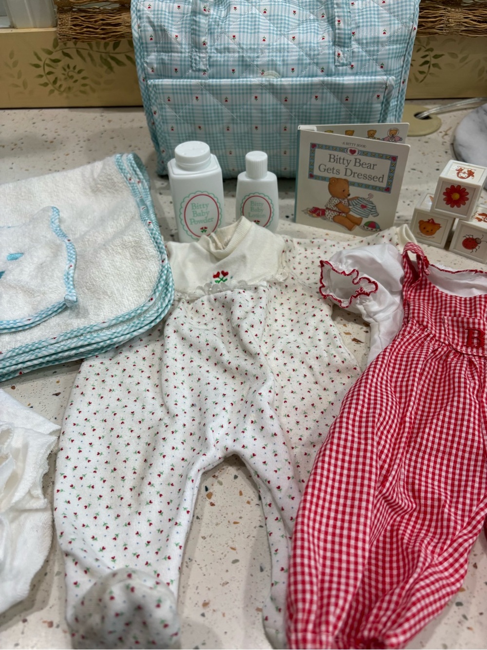 Vintage American Girl Bitty Baby Pleasant Company Diaper Bag Set - Picture 3 of 16